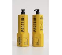 Nano Absolute Champú de proteínas de 1 litro, champú de peluquería profesional con bomba, relleno y cuidado de volumen para un cabello brillante, suavidad y fuerza - calidad de salón