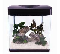 Nano Acuario Laguna en Negro Acuario Completo+LED Iluminación+Filtrado