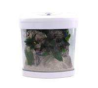 Nano Acuario Xcube En Blanco Completo + LED Iluminación + Luz de la Luna +