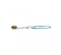 NANO-B | Cepillo de Dientes para Encías Sensibles | Elimina hasta el 99% de las Bacterias Dañinas | ORO y Carbón Activo - Azul