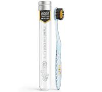 NANO-B | Cepillo de Dientes para Encías Sensibles | Elimina hasta el 99% de las Bacterias Dañinas | ORO y Carbón Activo - Azul