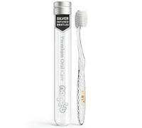 NANO-B | Cepillo de Dientes para Encías Sensibles | Elimina hasta el 99% de las Bacterias Dañinas | PLATA - Blanco