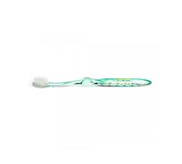 Nano-b Cepillo de dientes verde con cepillo de dientes rosa - mediano