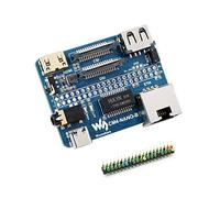 Nano Base Board (B) for Raspberry Pi Compute Module 4 Lite/eMMC,with Raspberry Pi 40PIN GPIO Interface,Same Size As The CM4,with Gigabit Ethernet, USB2.0, DSI, CSI, 3.5mm Audio Jack Port