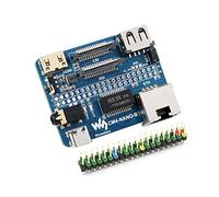 Nano Base Board (B) para Raspberry Pi Compute Module 4, Mismo Tamaño Que CM4, con CM4 Socket, Raspberry Pi 40PIN GPIO, Gigabit Ethernet, USB2.0, DSI, CSI, HDMI, 3.5mm Conector de Audio, etc.