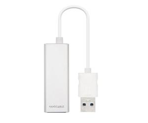 Nano Cable 10.03.0401 - Conversor USB a RJ45 Gigabit (USB 3.0, USB-C), compatible con Windows (10, 8.1, 8, 7, XP), Vista, Mac OS X (10.6-10.11) y Linux