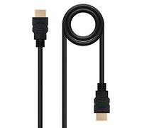 Cable HDMI 2.0 4K Nanocable 10.15.3603/ HDMI Macho - HDMI Macho/ 3m/ Certificado/ Negro