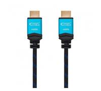 Nanocable Cable HDMI V2.0 4K@60Hz 18 Gbps Nylon trenzado 3 m Negro