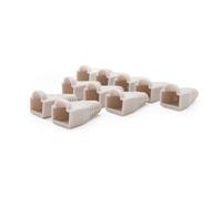 Nano Cable RJ45 pack 10und Plástico Gris - Funda Conector