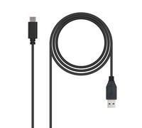 Nano Cable USB 3.1 10Gbps 3A USB-C M-AM 1M Negro