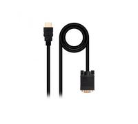 Conversor Hdmi A Vga 1.8 M Negro Nanocable
