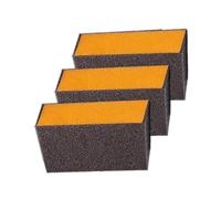 Nano Carborundum Sponge - Non Scratch 3 Pieces Stain Eraser, Grime Scrubber, Cookware Polishing Scourer | Cast Iron Pot Pan Bottom Burn Mark Cleaner for School Canteen Cafeteria Commercial