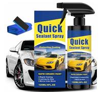 Nano Ceramic Coating Spray for Cars - Quick Effect Paint Protection, Waterless Wash & Polish | Hydrophobic Shield | Safe on All Surfaces | UV & Scratch Resistant (Set A)