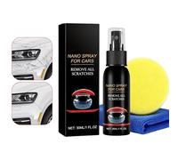 Nano eliminador arañazos para coche | Spray pulido nano para coche 30 ml | ceras para eliminar arañazos cuidado pintura automotriz efecto rápido | Restaurador detalles pulido vehículos para parabrisas