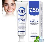 Nano Hidroxiapatita Pasta de Dientes Sin Fluor - 120ml Pasta Dental Sin Fluor, Hydroxyapatite Dentifrico para Repara Suavemente Esmalte Dental y Alivia Sensibilidad Dental