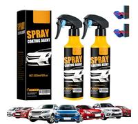 Nano Hydrophobic Ceramic Coating for Cars, Easy Spray-On Protection, 300ml Car Coating Spray for Shine & Protection for Cars, SUVs, Trucks (2 PCS)