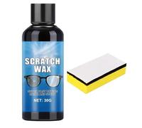 Nano Lens Repair, Effective Glass Restorer, 5.5x3.1 Inches Scuff Buffer with Liquid, Smooth Resin Shine, Optical Care Kit with Soft Sponge, Revive for Eye Wear