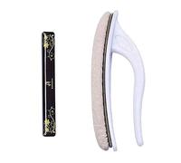 Nano - Lima de uñas de cristal con estuche y gamuza para cera de uñas SG_B07JLCQYWS_US , ChamoisBuffer NailFile Mixed Kit, Chamoisbuffer Nailfile Kit mixto, 2