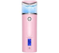 Nano Mister para extensiones de pestañas, 40 ml, portátil, para el cuidado de la piel, recargable por USB, con luz azul y sensor de humedad de la piel, pulverizador de hidratación profunda para