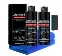 Nano-Quick Ceramic Coating Pro for Automobiles,Featuring Advanced Ceramic Technology for Dust-Proof Glass Effect and Lasting Luster (2PCS)