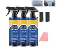 Nano Quick Coat Restore, Jetdryshop/Nesleny/Neslemy/Undersunnie Car Coating Spray, Advanced Car Quick-Acting Coating Agent Spray, Car Glass Oil Film Cleaning Agent for Shine & Protection (3pcs)