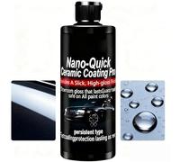 Nano Quick Coat Restore, Quick Effect Coating Agent for Car Featuring Advanced Ceramic Technology for Dust-Proof Glass Effect and Lasting Luster (Black,1 set)