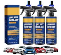 Nano Quick Coat Restore, Quick Effect Coating Agent for Car, Nano Car Coating Spray for Shine & Protection, Waterless Easy Spray Wax for Cars, Motorcycles, Boats (3 PCS)