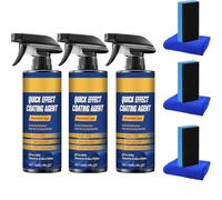 Nano Quick Coat Restore, Quick Effect Coating Agent for Shine & Protection, 4.23 Fl Oz Nano Coating Spray for Car (Blue 3 sets)