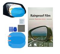 Nano Rearview Mirror Film, Anti-Fog Rainproof Tint, 5.91x3.94x0.39 Inch Sheet with Waterproof Coating, Fog Preventing Film, Mirror Protector with Clearviews, Car Accessory for Night and Rainy Driving