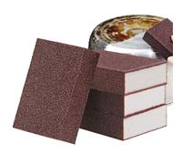 Nano Sponges, Pack of 4, Multi Scrub Sponges, 3.94x2.76x0.98 Inches, Four-Sided Abrasive Layers, Reusable Emery Brush Eraser, Stainless Steel Cleaning Tool for Dishes