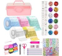 Nano Tape Bubble Kit para niños - DIY Nano Tape Bubble Set con Caja de Almacenamiento, Juguetes Squishy Bastelset, Super Elastic Nano Klebebänder para el alivio del estrés y diversión, Fidget Toys and