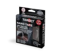 TARGET NANO TAPE® Cinta de Doble Cara Transparente - Labable y Reutilizable 1,5 M X 25 mm | Original 2 mm de espesor, Manualidades Nanocinta