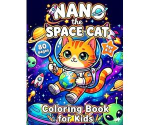 Nano the Space Cat: Coloring Book for Kids Ages 4-8: A Fun Outer Space Adventure with Cute Astronaut Kittens, Planets, Aliens, Rockets, and Creative Activity Pages for Boys and Girls