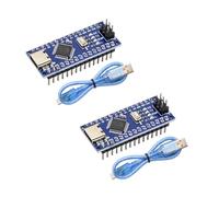 Nano-V3-mega328P Placa de Desarrollo con Cable Binghe 2 Piezas Nano-V3-mega328P Placa de Desarrollo con Chip CH340 Type-C Interfaz 5V 16M 328P Microcontrolador Compatible con Arduino IDE