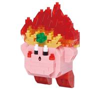 Bandai - Nanoblock Kirby Fire, Micro Bloques de construcción 3D, maqueta Detallada del Personaje Kirby en Modo Fuego - NBCC200