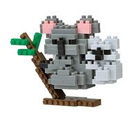 nanoblock Bandai Koala - Minifigura de ladrillo (Juego de construcción, Kit de construcción, Figuras de Animales Koalas Pixel NBC257)