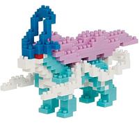 Nanoblock Kit de construcción Pokémon Suicune NBPM-091 - Mini ladrillos, a partir de 12 años