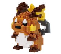 nanoblock Bandai Raichu, Micro Bloques de construcción, Kit 3D detallado y Realista, optimo para Regalos de Pokémon - NBPM105