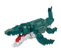 nanoblock - Dinosaurios - Dinosaurios Edición Deluxe Mosasaurus, kit de construcción avanzado de la serie Hobby