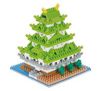 nanoblock - Edificios de fama Mundial - Castillo de Nagoya, Kit de construcción de la Serie Sight to See
