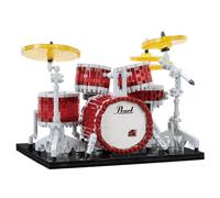 nanoblock - Instruments - Juego de batería de perlas (MASTERS), kit de construcción avanzado de la serie Hobby