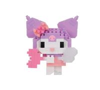 Nanoblock Kuromi Dreaming Angel - Mini Figura para Construir con Bloques | Kawada Nanoblock Bandai - Kuromi versión Ángel con alas y corazón, 180 piezas, modelo para construir - NBCC275