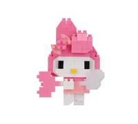 Nanoblock My Melody Dreaming Angel - Mini Figura para Construir con Bloques | Kawada Nanoblock Bandai - My Melody versión Ángel con alas y corazón, 180 piezas, modelo para construir - NBCC275
