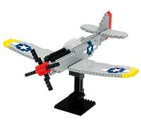 nanoblock NAN-NBM005 - Juego De Construcción Avión Mustang