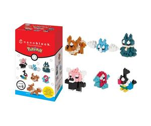 nanoblock - Pokémon - Type Normal Set 1 (Juego Completo de Caja ciega), Kit de construcción de la Serie Mininano