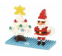 Nanoblock Santa Claus y árbol de Navidad NBC-100 NUEVO de Japón
