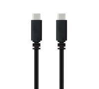 Cable USB 2.0 Tipo-C Nanocable 10.01.2301-L150/ USB Tipo-C Macho - USB Tipo-C Macho/ 480Mbps/ 1.5m/ Negro
