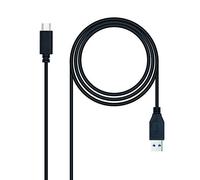 Cable Usb 3.1 Gen2 10gbps 3a Tipo Usb-c A Usb-a 1.5 M Negro Nanocable