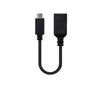 Cable USB 3.1 OTG Nanocable USB-C/M para USB-A/F 15CM Negro