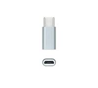 Nanocable Adaptador USB-C a Micro USB – USB-C macho / MicroUSB hembra – Gris